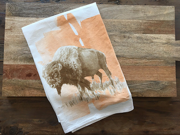 Bison Color Flour Sack Kitchen Towel