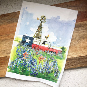 Texas Truck Flour Sack Kitchen Towel