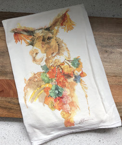 Llama Party Flour Sack Kitchen Towel