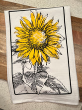 Sunflower Flour Sack Kitchen Towel