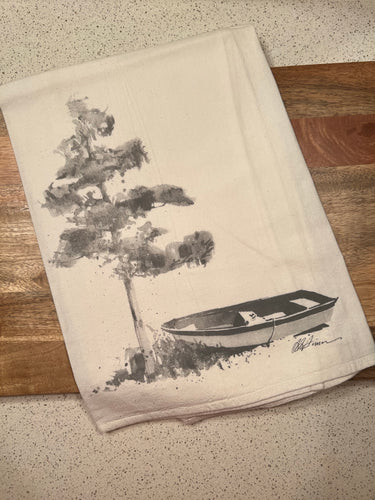 Boat Tree Flour Sack Towel
