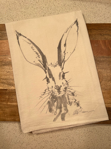 Bunny Ears Flour Sack Kitchen Towel